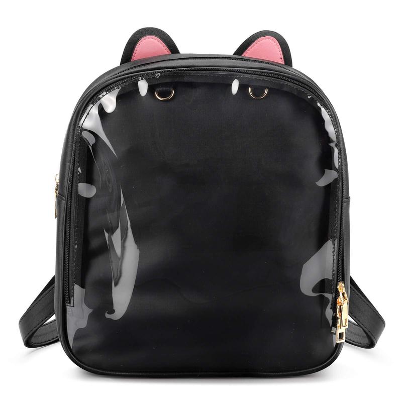 Ita Bag Backpack with Insert Cat ears Pin Display Backpack Collector Bag for Anime Cosplay