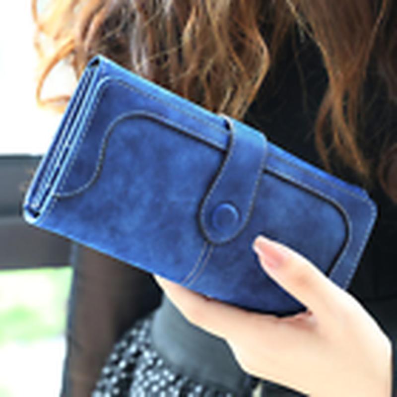 Women Lady Suede Leather Long Wallet Card Holder Purse Handbag Fashion Clutch US Does not apply