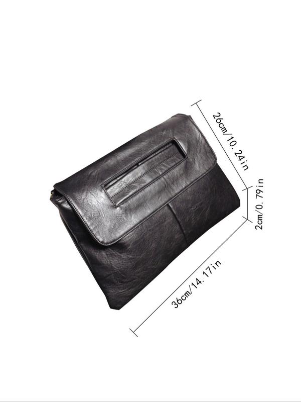 Women's Summer 2024 Business Style Oversized Clutch, Trendy Minimalist Large Capacity Envelop Clutch, Designer Bag, Chic Vintage Bag for Daily & Work Use, Fall Outfits, Fall Freshness