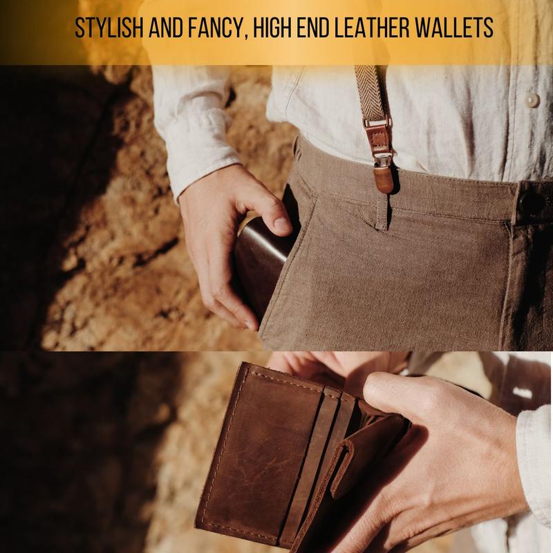 Mens Long Wallet Floral Cutout Layered Brown Leather White Accent Mexican 50 Peso Design Checkbook Style Cowboy Hand Crafted High End Mens Wallets Leather Gifts