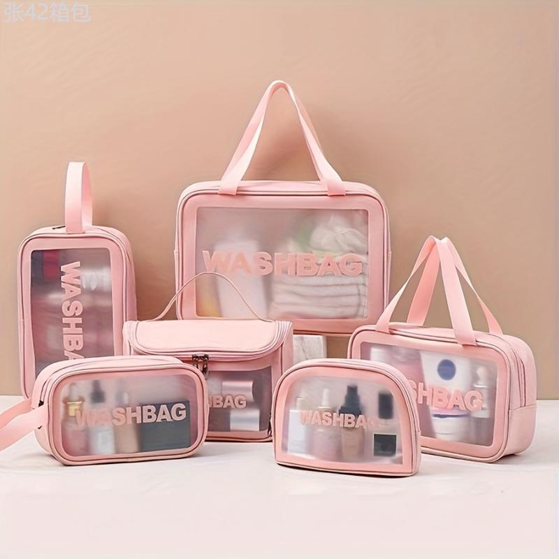 6pcs Waterproof Toiletry Bag for Women and Men - Large Capacity Makeup and Cosmetic Organizer for Travel and Accessories