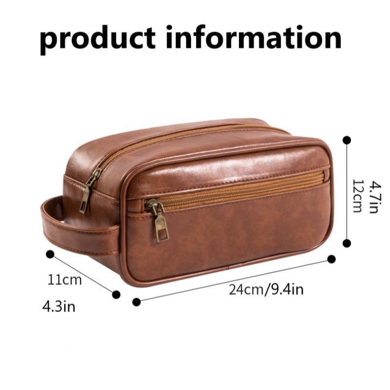 Men's Large Capacity Makeup Bag, Waterproof Cosmetic Storage Bag, Portable Makeup Organizer, Multifunctional Storage Bag for Travel & Daily Use