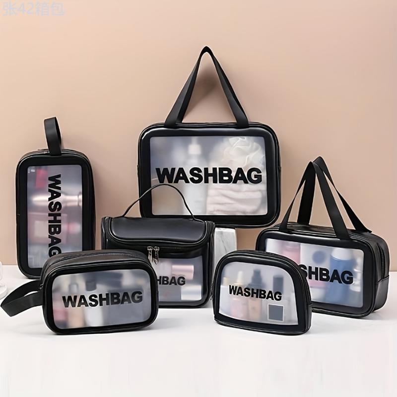 6pcs Waterproof Toiletry Bag for Women and Men - Large Capacity Makeup and Cosmetic Organizer for Travel and Accessories