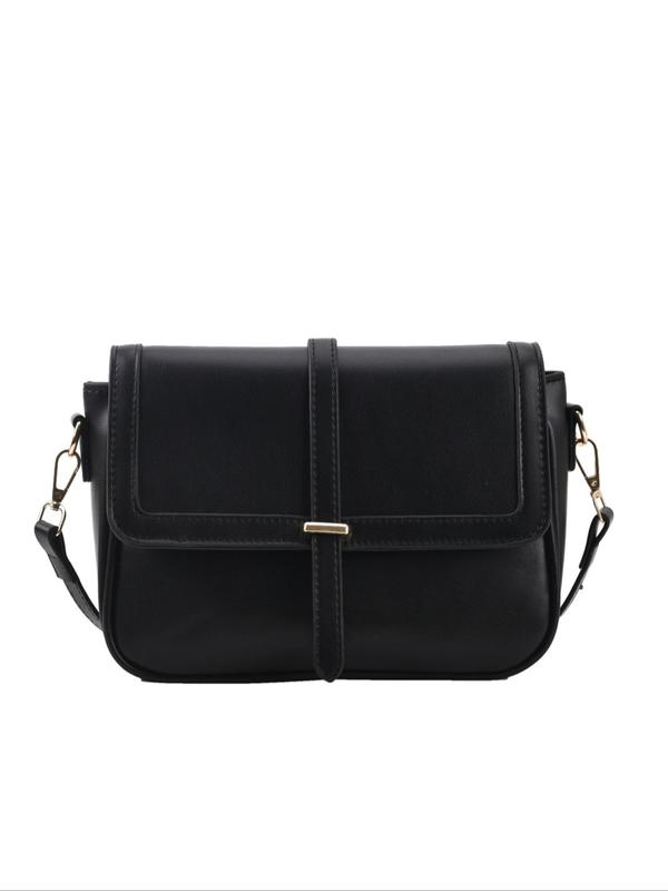 Women's Elegant Solid Color Crossbody Bag, PU Shoulder Bag for Daily Used, Casual Trendy Versatile High-quality Daily Commuting Bag, Girl Fashion Shopping Bag