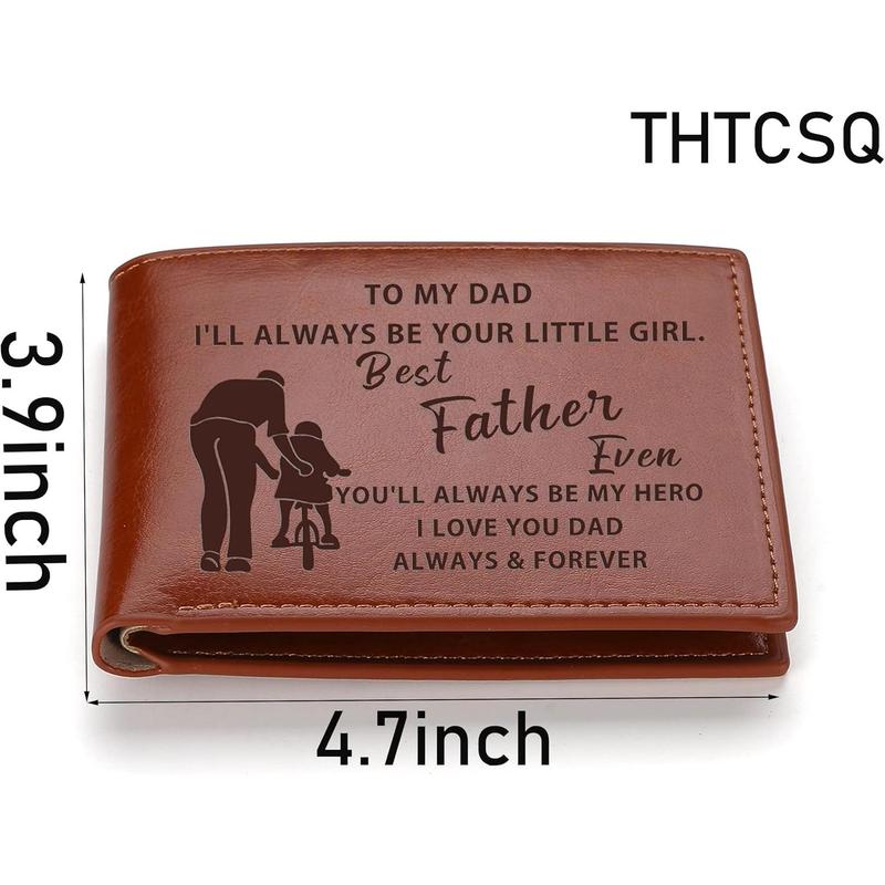 Christmas - Mom to Son Wallet-Engraved Wallet For Son-Wallet for Son FromMom & Dad-Leather Wallet-Mens Wallet-Christmas Gift-Birthday GiftGift For Son Cannot Be Customized card holder RFlD Blocking, Bifold Wallet lightweight durable classic