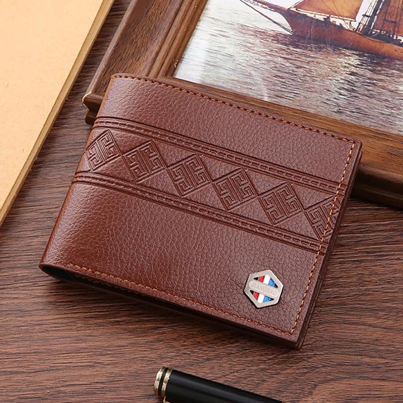 Slim Wallet for Men with Money Clip, Minimalist Wallet, Bifold Mens Wallets with Credit Card Holder, PU Leather Men's Wallet with Coin Purse, Carteras Para Hombres (Coffee 1)