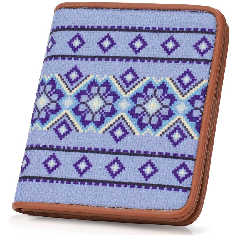 Women's Southwestern Pattern Canvas Wallet, Trendy Elegant Bifold Wallet, Chic All-match Card Holder for Daily Life for Women & Girls