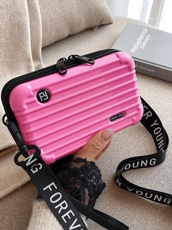 Fashionable Crossbody Bag with Adjustable Strap, Portable Mini Travel Case Cosmetic Bag, Versatile Storage Crossbody Bag for Women & Girls