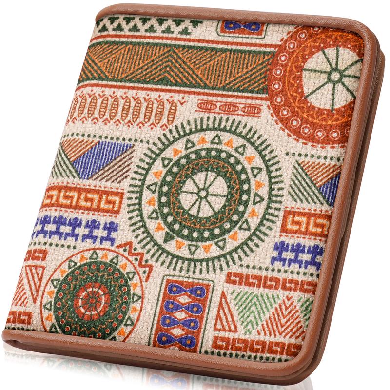 Women's Southwestern Pattern Canvas Wallet, Trendy Elegant Bifold Wallet, Chic All-match Card Holder for Daily Life for Women & Girls