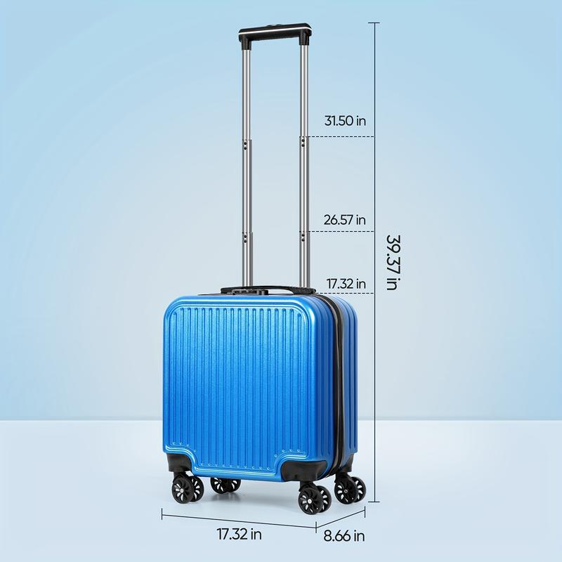 18 Lightweight Compact Luggage - Durable Hard Shell Spinner Suitcase - Airline Approved, Effortless Rolling, Perfect Carry-On for Travelers