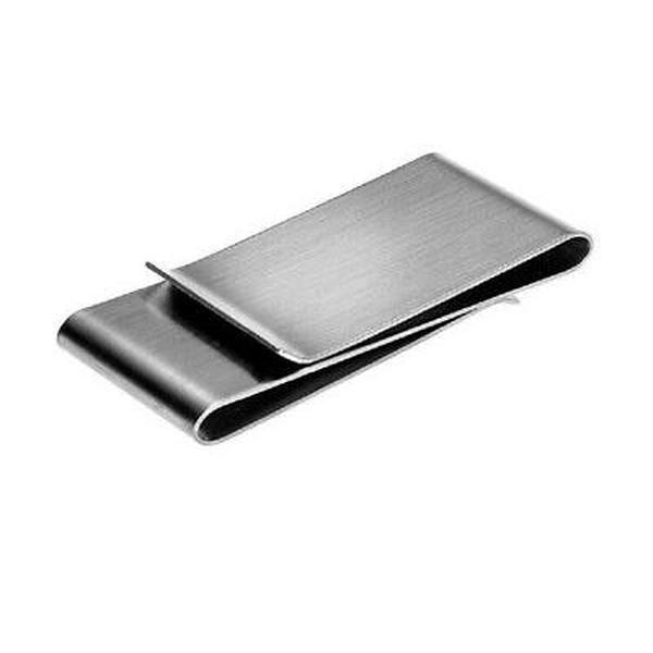 Double-Sided Money Clip Wallet - Stainless Steel Credit Card Holder, Slim Design