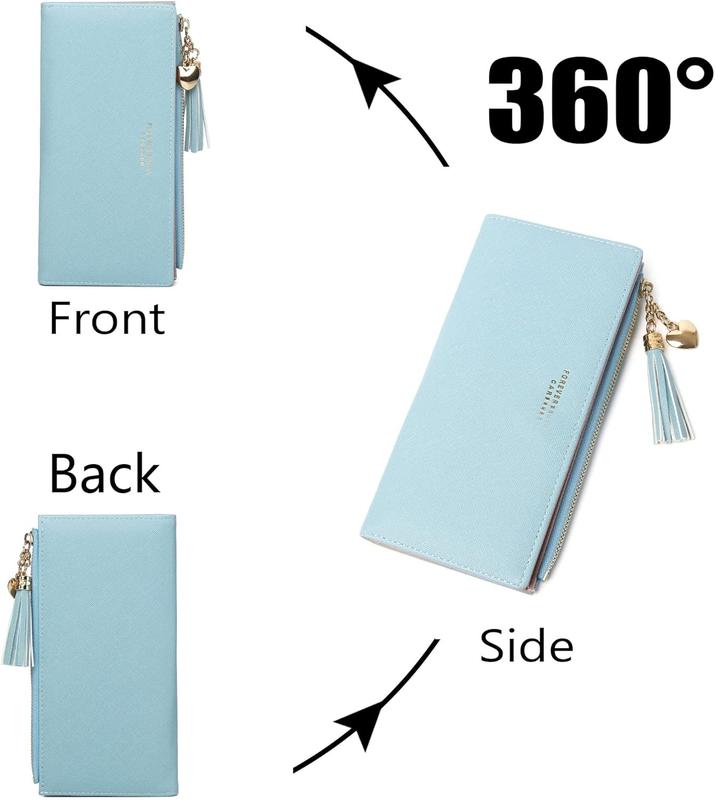 Slim Wallets Clutch for women blue