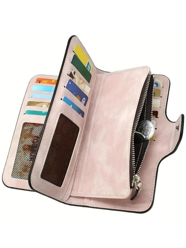 2024 New Style Solid Color Long Wallet, Lightweight Multi Card Slot Wallet, Casual Versatile Wallet for Women & Men, Simple All-match Bag for Daily Life