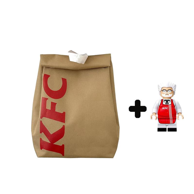 Mcdonald's Backpack With Funny Mcdonald's Mini Figurine, Perfect As A Halloween Gift, Christmas Gift, Or New Year Gift.