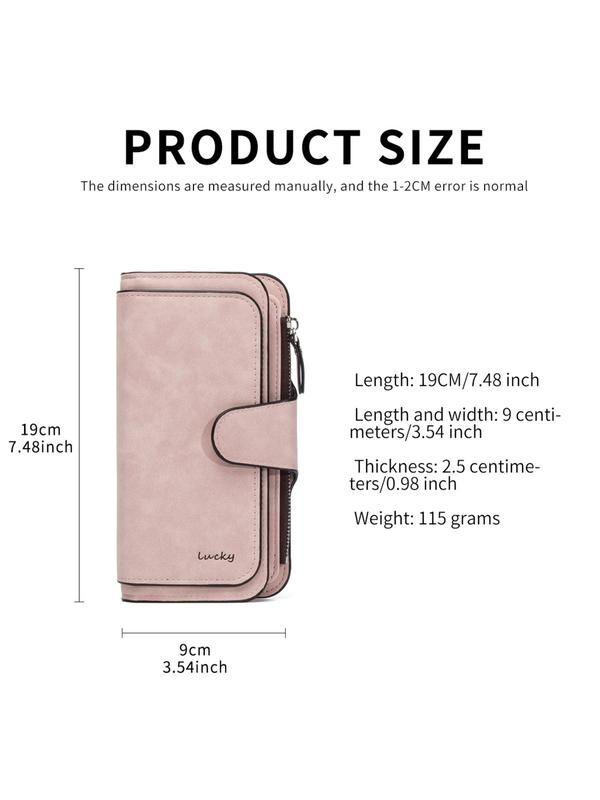 2024 New Style Solid Color Long Wallet, Lightweight Multi Card Slot Wallet, Casual Versatile Wallet for Women & Men, Simple All-match Bag for Daily Life