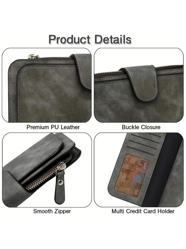 2024 New Style Solid Color Long Wallet, Lightweight Multi Card Slot Wallet, Casual Versatile Wallet for Women & Men, Simple All-match Bag for Daily Life