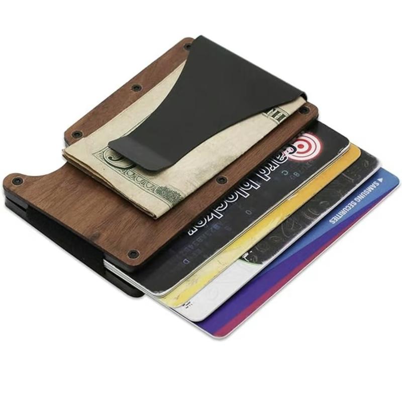 Minimalist RFID Blocking Credit Card Wallet Credit Card Holder & Money Clip Wallet For Men rfid business gift durable classic minimalist