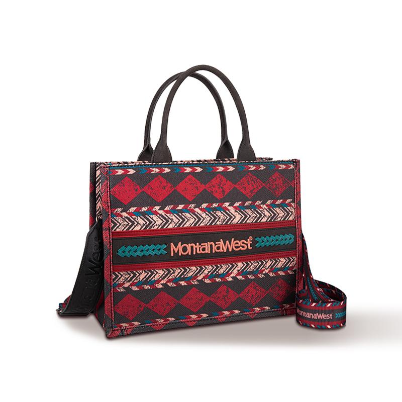 [Montana West] Southwestern Tote Bag - Rustic Tribal Design