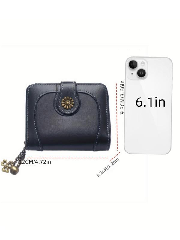 Women's Fashionable Solid Color Zipper Coin Purse, Casual Versatile Pu Leather Coin Purse for Daily Used, Trendy All-match & Exquisite Wallet for Birthday Gift