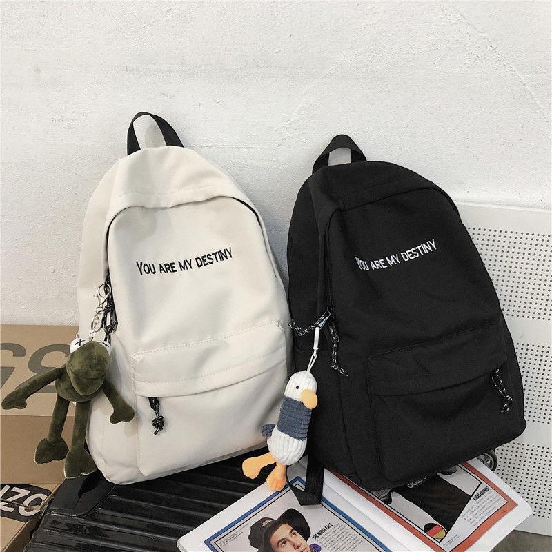 Schoolbag Trendy Cool Harajuku Backpack High School All-Match Male Couple Backpack