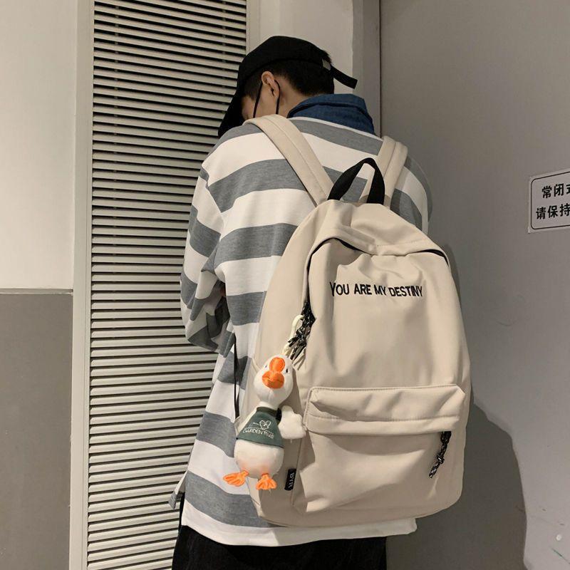 Schoolbag Trendy Cool Harajuku Backpack High School All-Match Male Couple Backpack