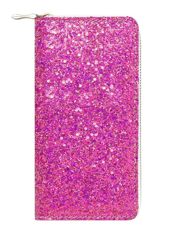 Women's Fashionable Glitter Sequins Decor Long Wallet, Casual Versatile Zipper Wallet, Trendy High-quality Daily Money Saving Wallet Suitable for Daily Wear with Holiday Birthday Gifts