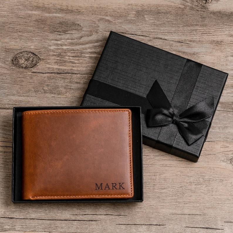 Personalized Wallet, men's Wallet, Engraved Wallet, Groomsmen Wallet, Leather Wallet, Custom Wallet, Boyfriend Gift for Men, Christmas Gift for Him