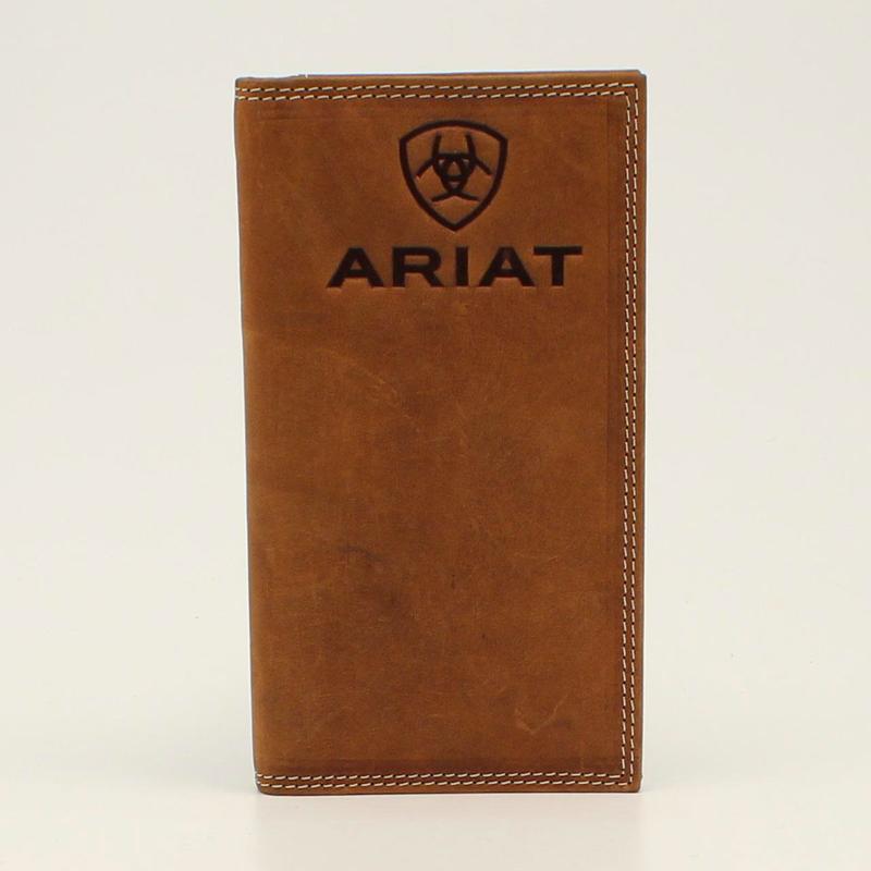 Casa Raul Ariat Embossed Logo Medium Brown - Accessories Wallet  - A3548044