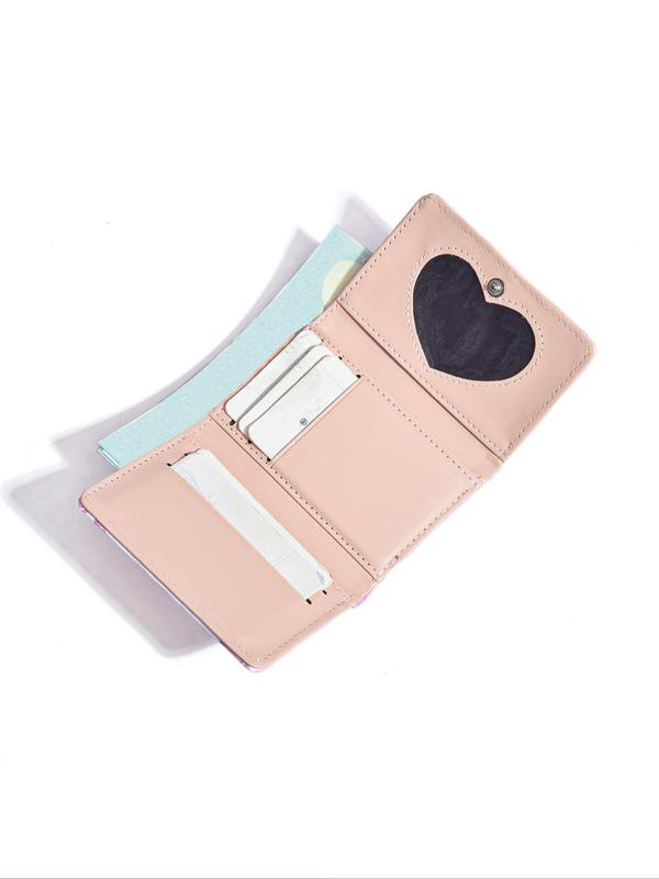 Cute Rabbit Pattern Short Wallet with Charm, Multi Card Slot Wallet, Fashionable Trifold Wallet for Women & Girls, Casual Trendy Versatile High-quality Daily Wallet