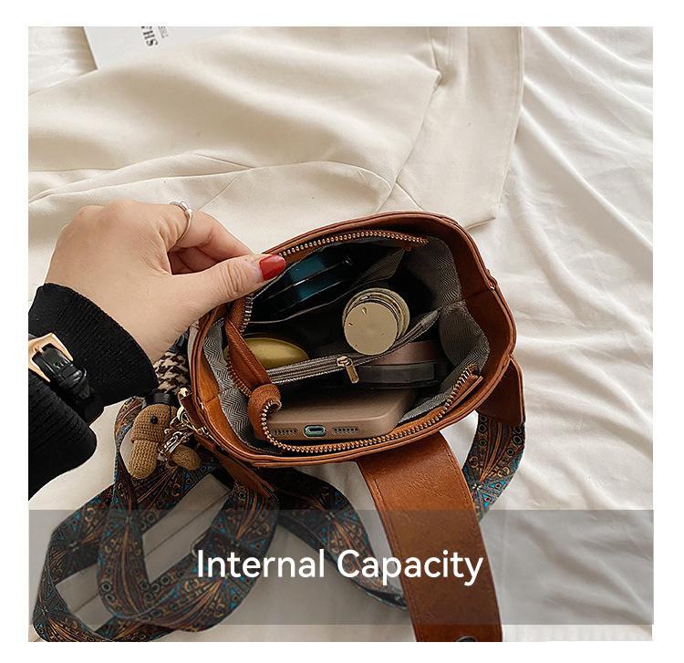 Fall Winter 2024 New Vintage Bucket purses – Spacious , Multi-Compartment, bag charms , Perfect for Work & Everyday Style, Women’s Shoulder & Crossbody Bag