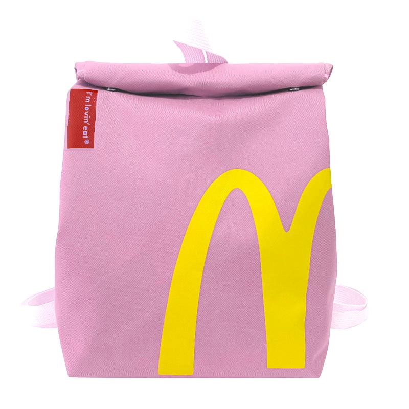 McDonalds Backpack Starbucks Backpack，Funny Backpack for Women Men Lightweight Travel School Bag Knapsack