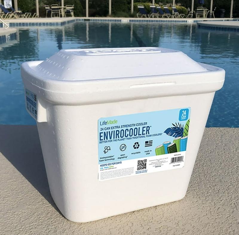 24 Can Envirocooler Foam 28Qt Foam Cooler, White