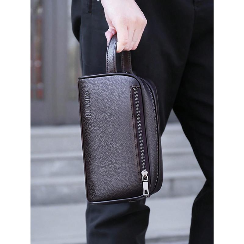 gorchis New Style Men's Clutch Bag Password Lock Anti-Theft Multi-Pocket High-Quality Clutch Bag Mobile Phone Bag Business Casual All-Match Trendy Men's Bag Man Bag Back To School Students School Supplies Fall Halloween Teacher Handbag Purse Wristlet Bag