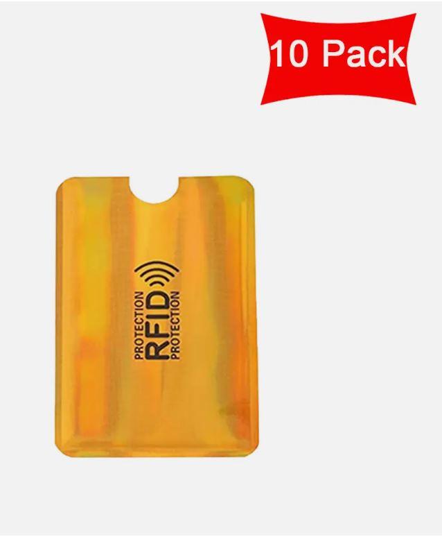 10x RFID Blocking Sleeves Credit Card Protector Holders Theft Protection Secure