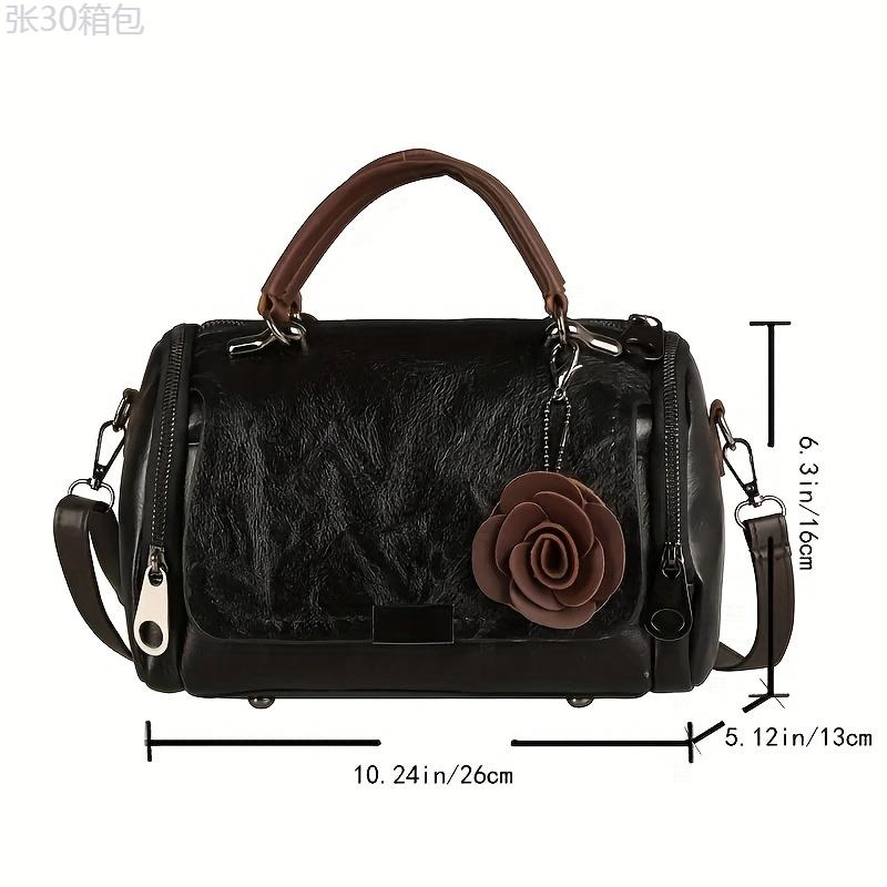 Vintage Crossbody Women's Classic Handbag & Purse, Retro Shoulder Bag