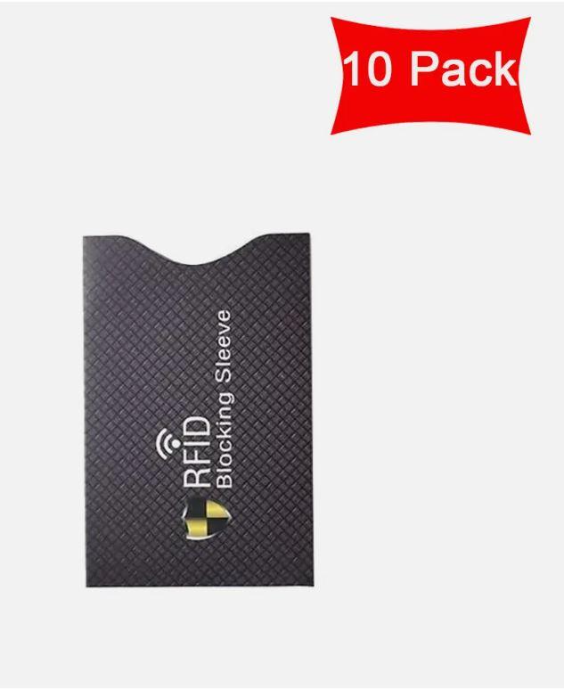 10x RFID Blocking Sleeves Credit Card Protector Holders Theft Protection Secure