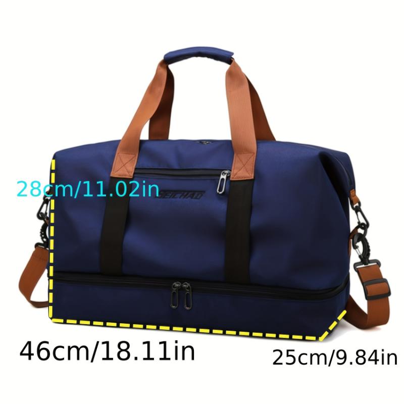 1pc Dry Men's Crossbody Duffel Bag, Multi-Compartment Weekend and Travel Bags