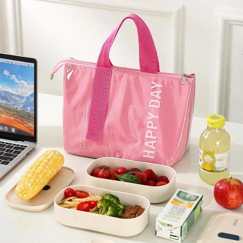 Insulated Lunch Bag Simple Bento Cooler Bag Lunch Tote Bag for Lunch Box for Women Men Adult Picnic Working Hiking Beach