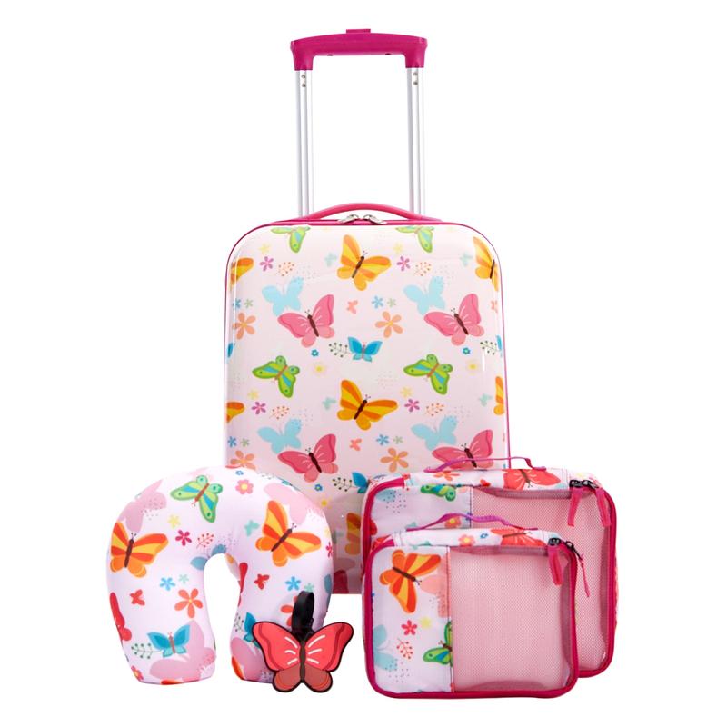 TPRC By Travelers Club 5-Piece Kid's Hard-Side Luggage Set with 18