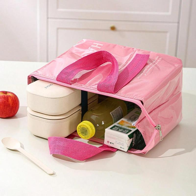 Insulated Lunch Bag Simple Bento Cooler Bag Lunch Tote Bag for Lunch Box for Women Men Adult Picnic Working Hiking Beach