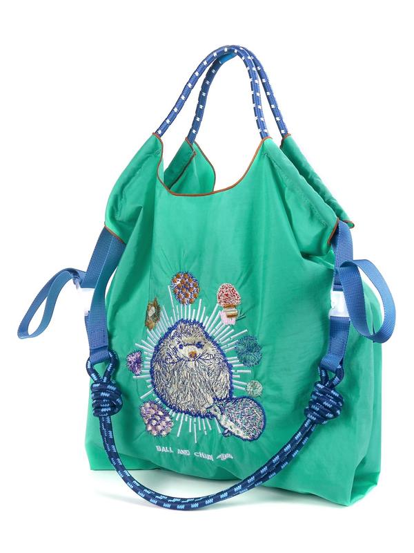 Cute Hedgehog Embroidery Tote Bag, Casual Large Capacity Shoulder Bag for Women, Trendy All-match Bag for Daily Use