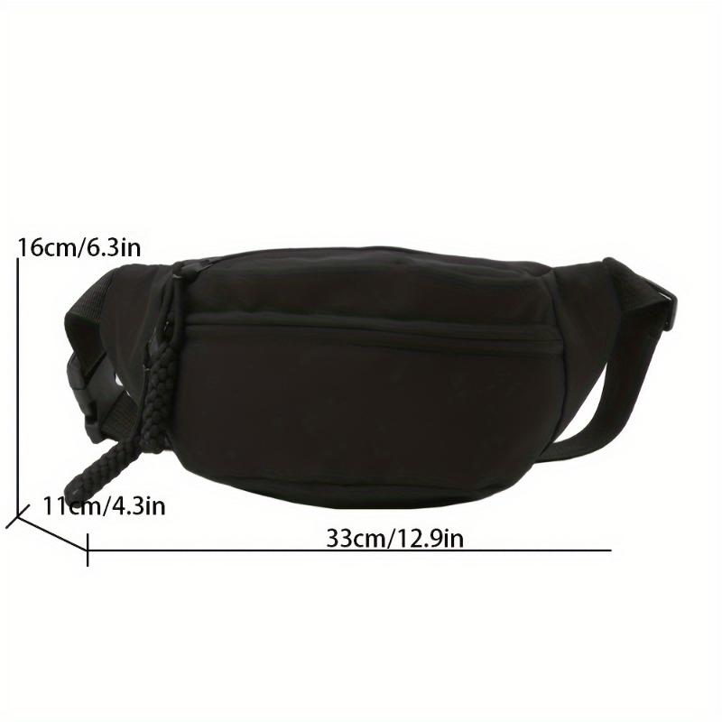 sports bag Women's Solid Color Fanny Pack With Multiple Pockets, Casual Sports Crossbody Waist Chest Bag For Outdoors Bum Bag Fanny Pack