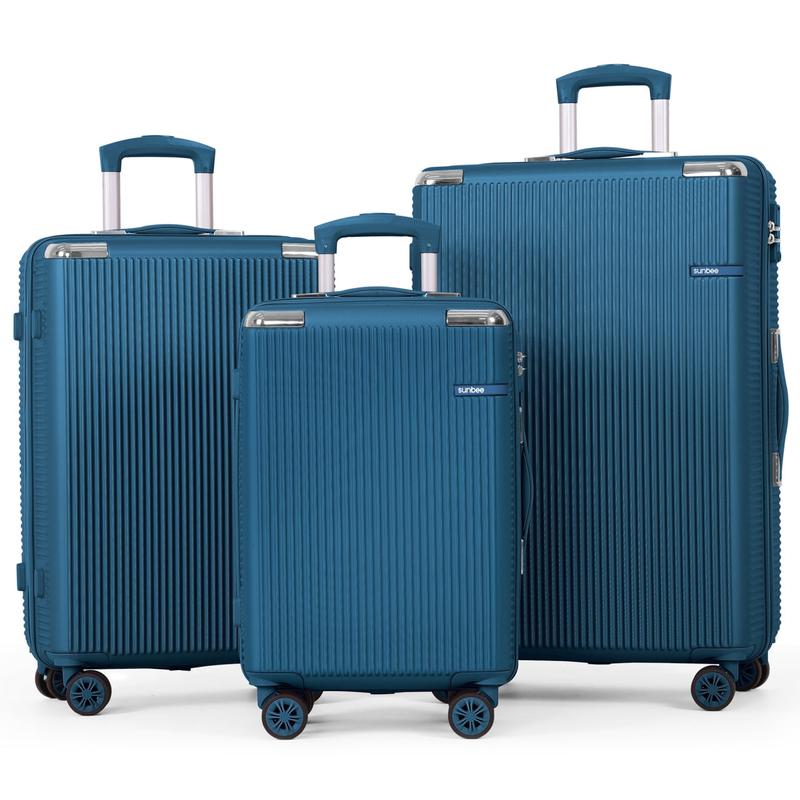 Sunbee Hardside Luggage Set 3 Piece Set Lightweight Suitcase with TSA Lock Spinner Wheels