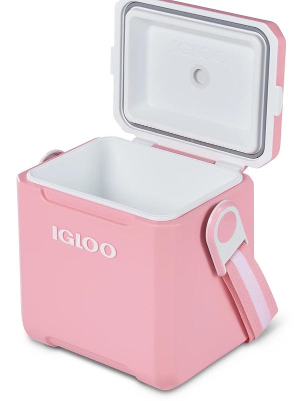 Igloo 11 QT Tag-a-Long Hard Sided Cooler, Blush, 14 Can Capacity