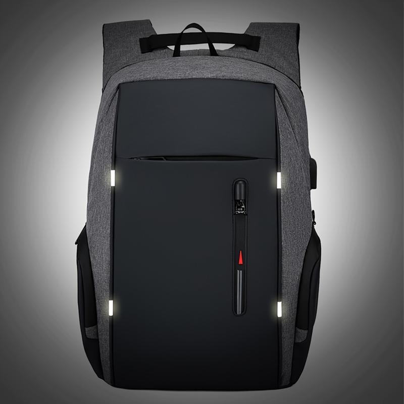 Fast shipping，Laptop Backpack With USB Charging Port - Students, Business Professionals, Travelers - Nylon, Soft Shell, Waterproof, Zipper, Laptop Backpack, Polyamide - Suitable for College students, business travelers, outdoor enthusiasts