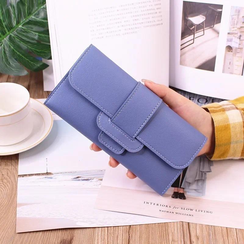 Hot Triple Fold Flip Cover Ladies Leather Wallet