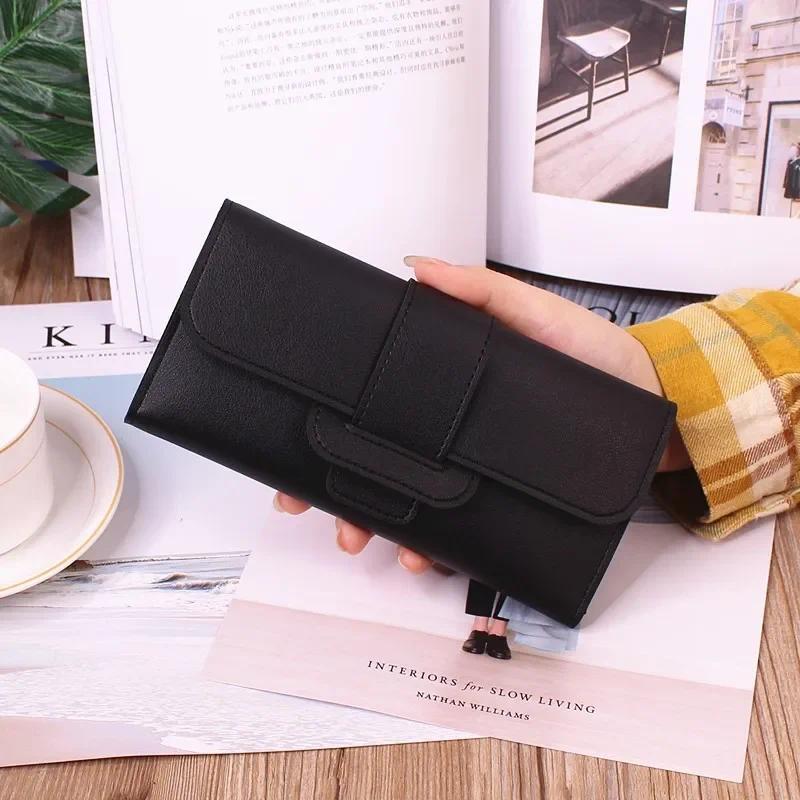 Hot Triple Fold Flip Cover Ladies Leather Wallet