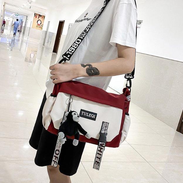 Fashionable Korean, Fashionable Large Capacity Canvas Crossbody Bags for Men and Women, Korean Style