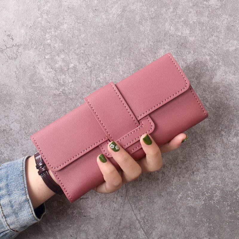 Hot Triple Fold Flip Cover Ladies Leather Wallet