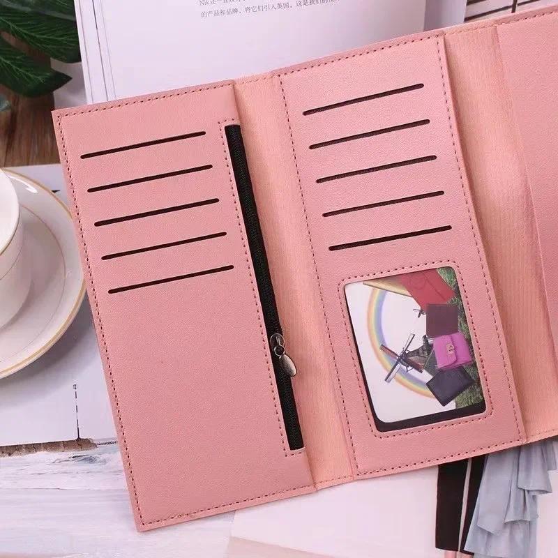 Hot Triple Fold Flip Cover Ladies Leather Wallet